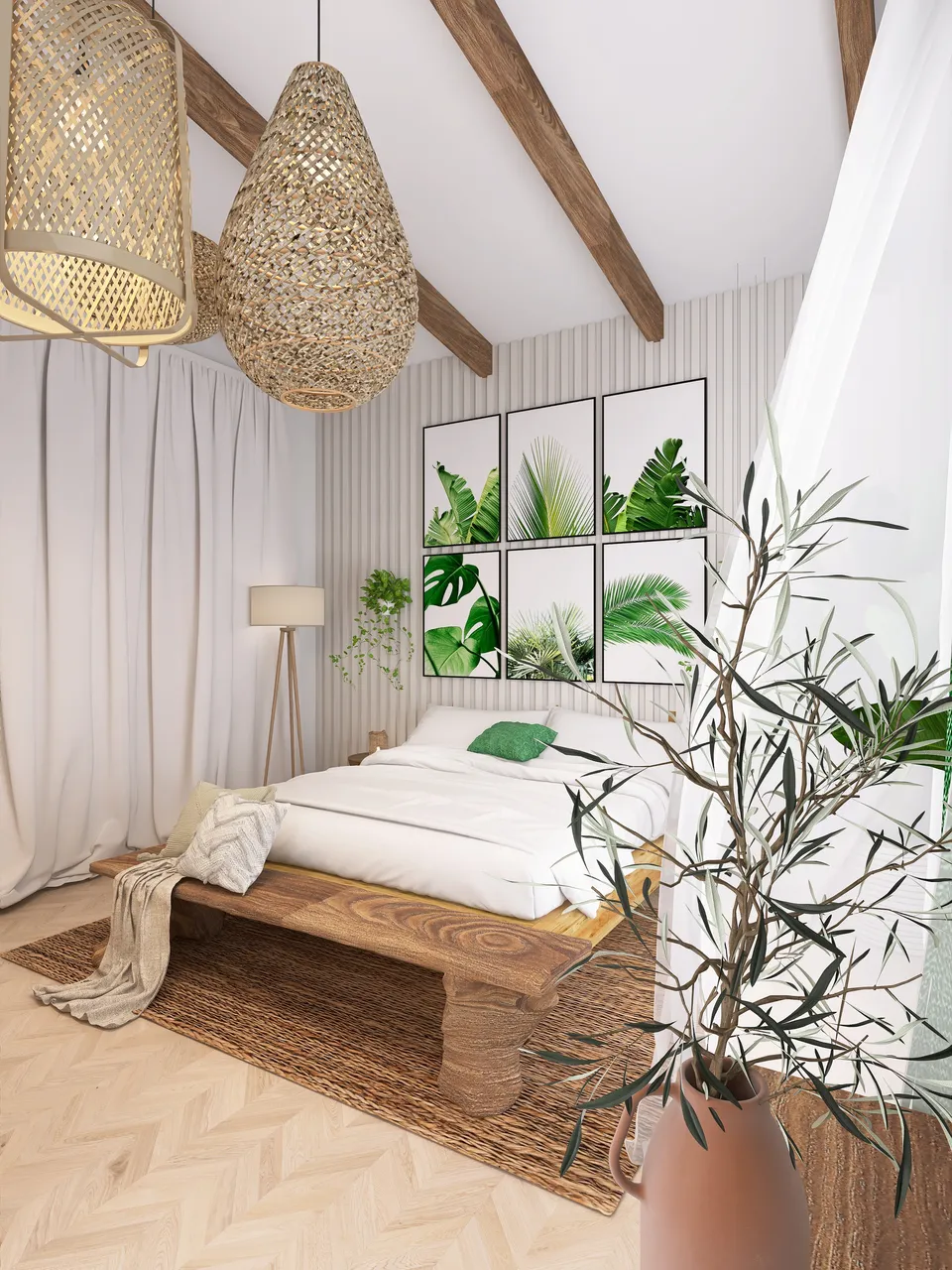 Serene Tropical Retreat 3d design renderings