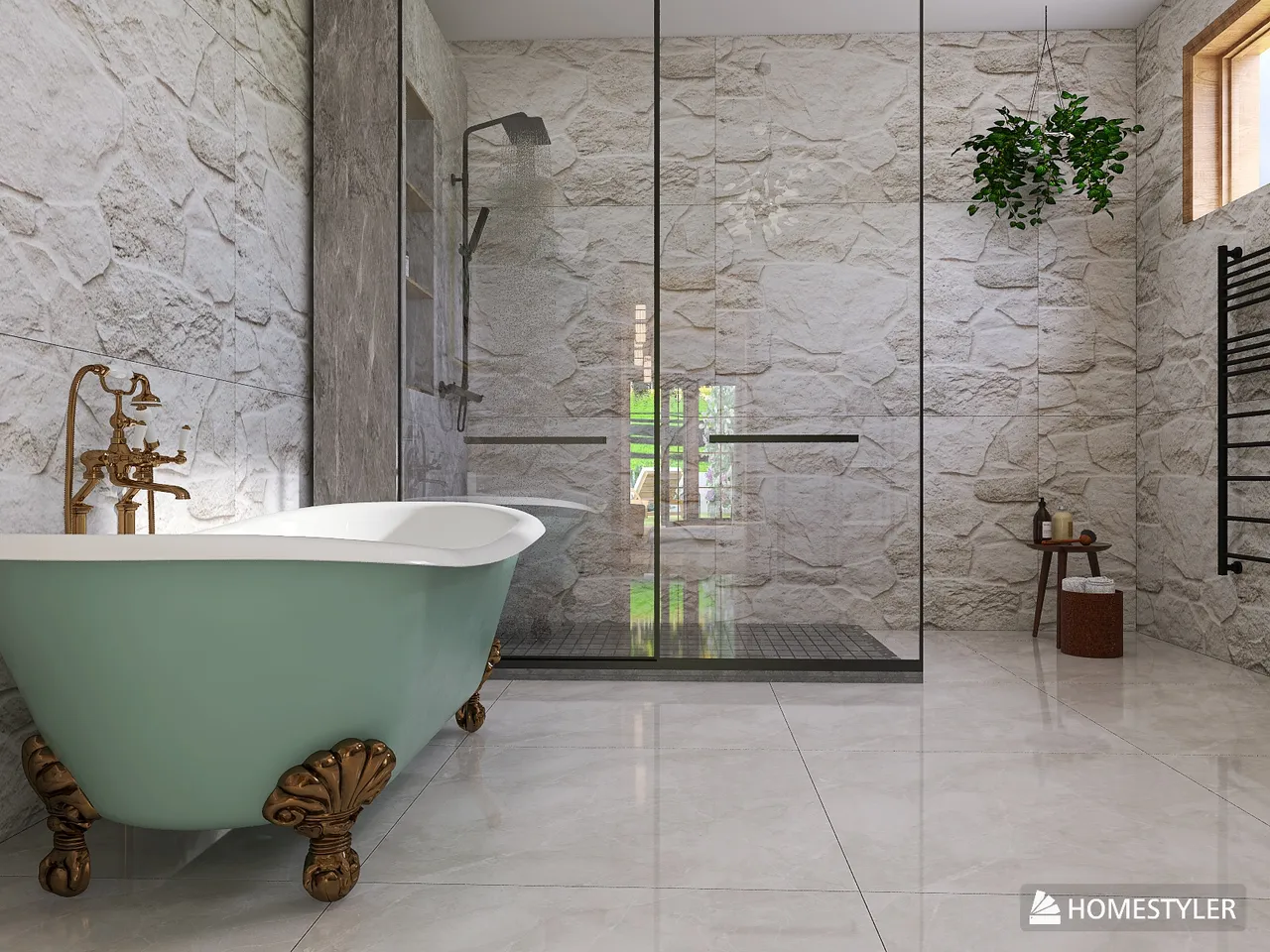 MasterBathroom 3d design renderings