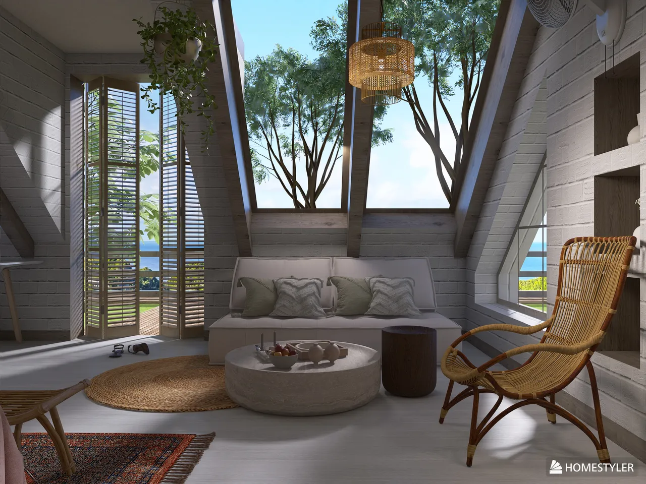 Boho Summer 3d design renderings