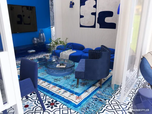 BLUE LIVING ROOM challenge