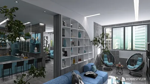 apartament bleu