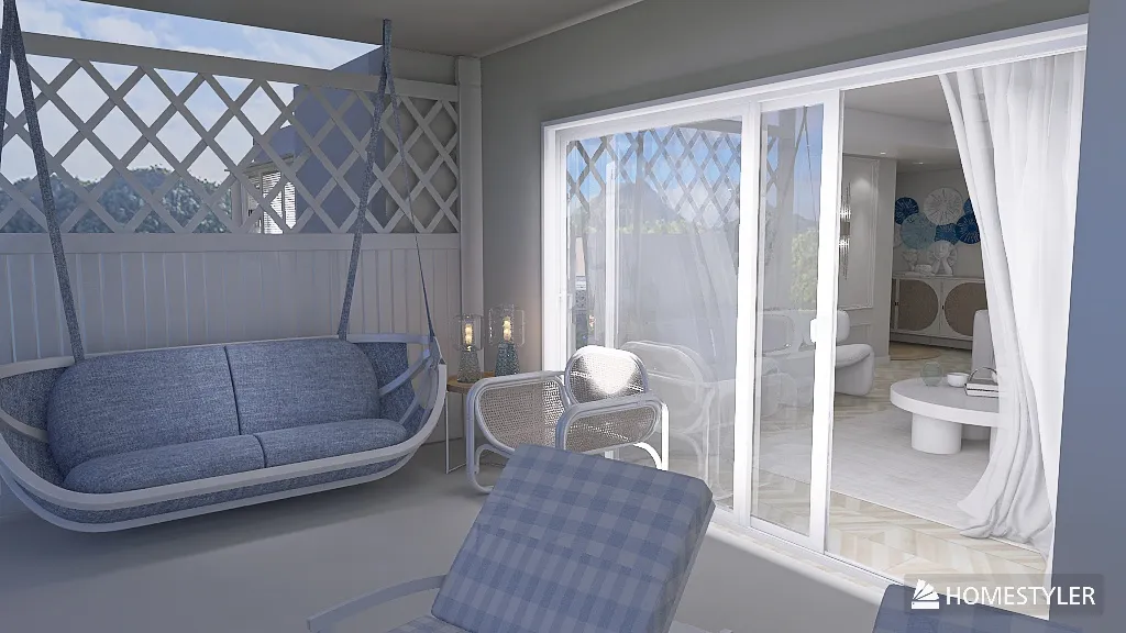 Balcony 3d design renderings