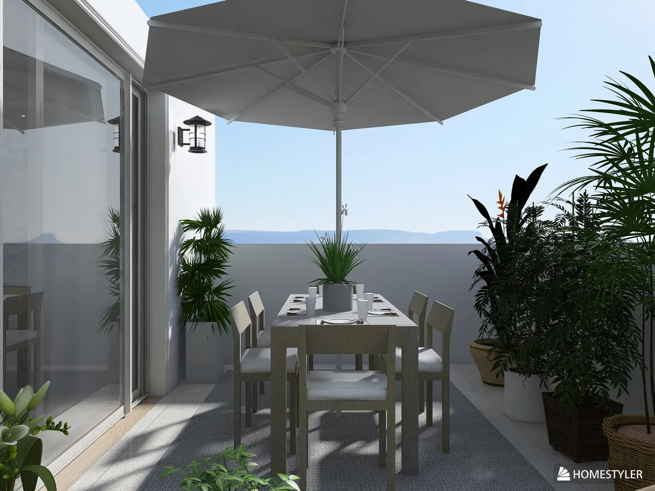 Terrace 3d design renderings