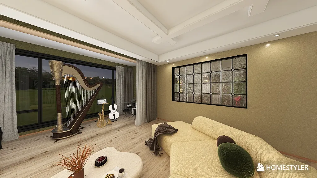 LivingDiningRoom 3d design renderings