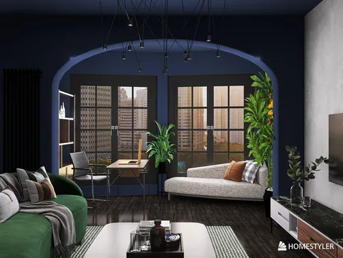 Apartment in blue