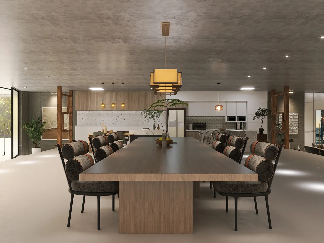 LivingDiningRoom 3d design renderings