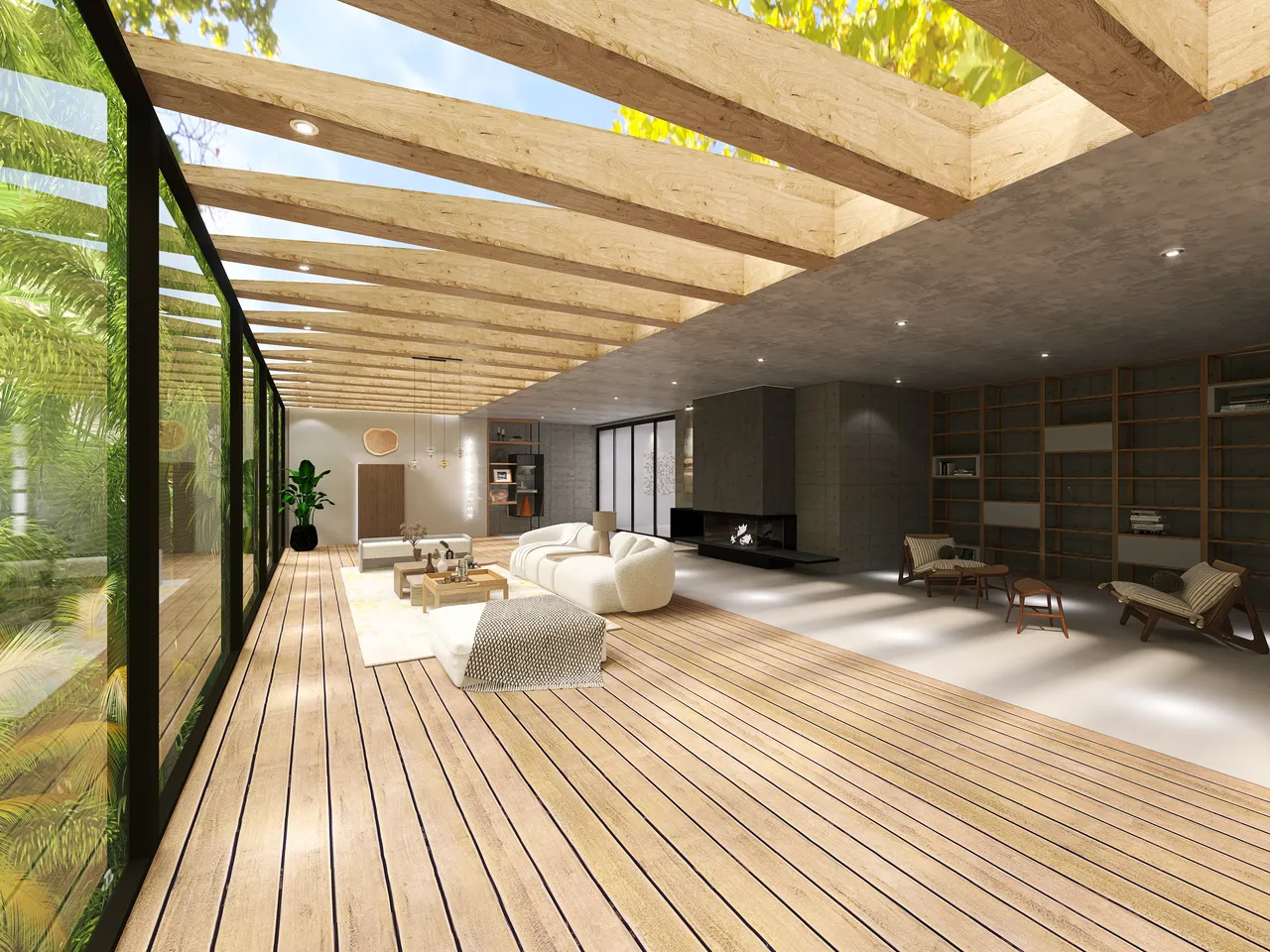 Terrace 3d design renderings