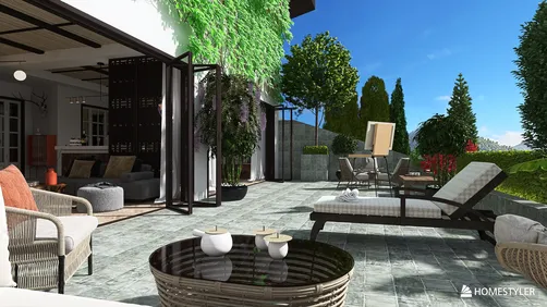 House with terraces