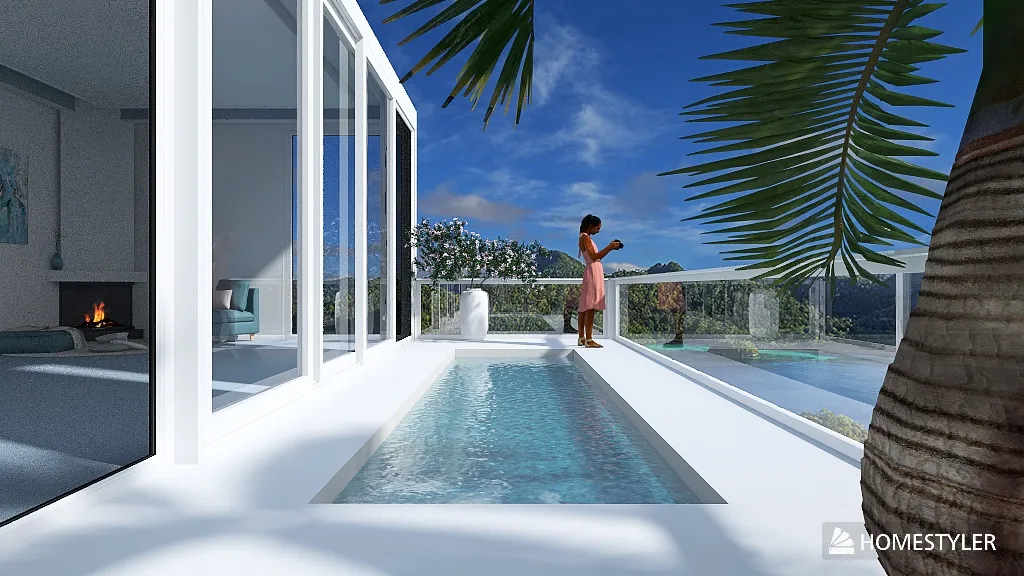 Balcony 3d design renderings