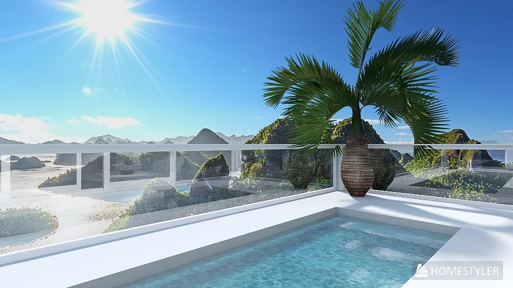 Balcony 3d design renderings