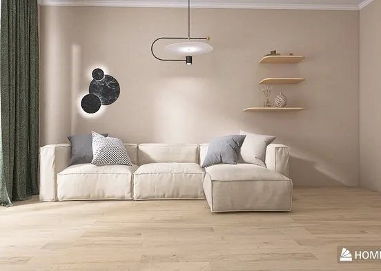 # 16-Modern Apartment Empt Room Визуализация дизайна