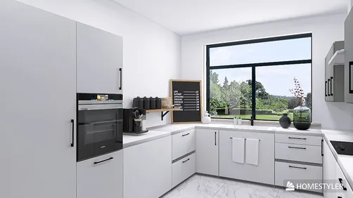 White + Black Kitchen