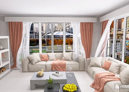 # Apartamento en la ciudad Renderização de Design