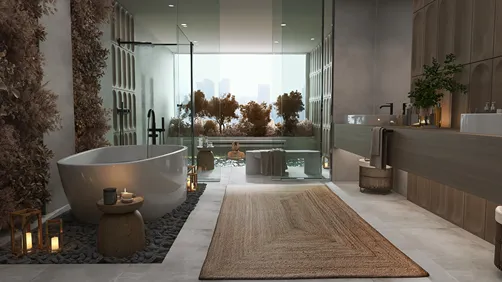 Baño  con zona de Spa.