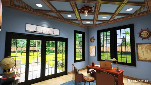 Coastal Home Office for Web Farmhouse