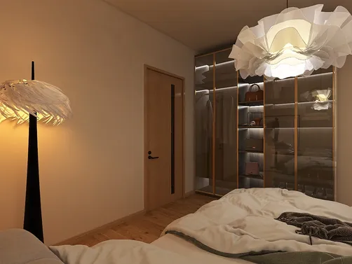 Empty-Wood Textures One-Bedroom Suite