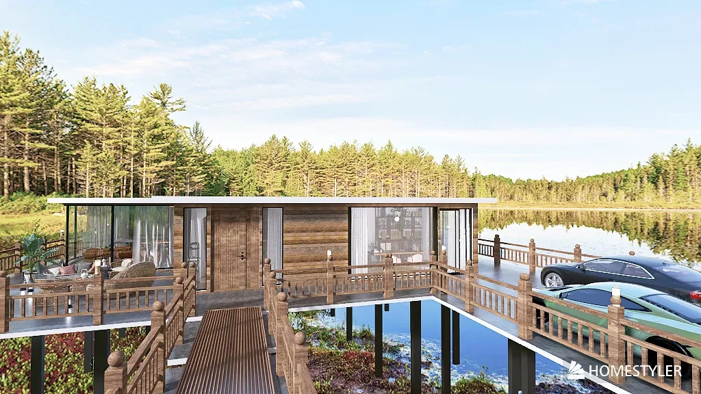 Floating Lake House created by Mechi Hernandez on Homestyler