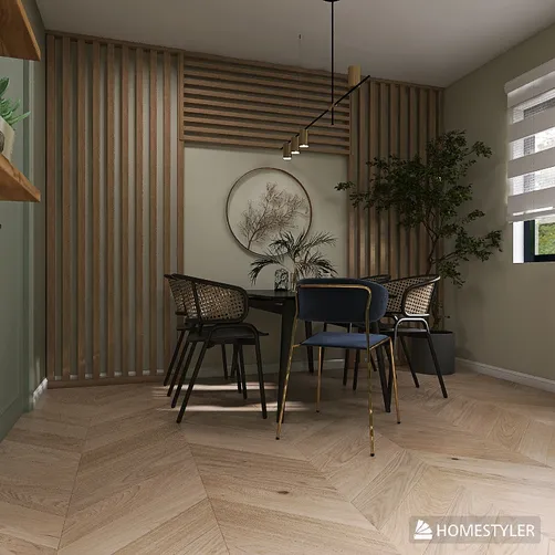 natural green kitchen