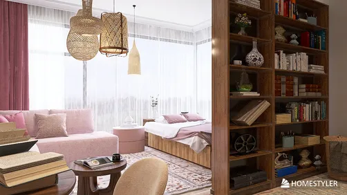 Empty-Warm Timber Space