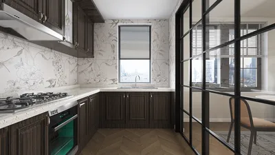 modern kitchen design featuring sleek cabinets and a stylish backsplash, optimized for interior decor with Homestyler's real-time 3D rendering functionality.