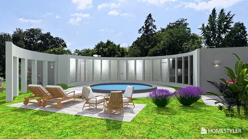 circle modern house