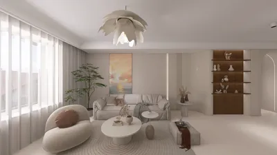 contemporary lounge interior showcasing a cozy sofa arrangement with soft lighting design, featuring a minimalist aesthetic that enhances comfort and style, utilizing Homestyler's real-time 3D rendering for an immersive design experience.