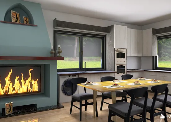 # Modern Kitchen Design Client Aida Renderização de Design