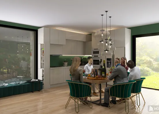 # Bucataria Lunii Mai Renderização de Design