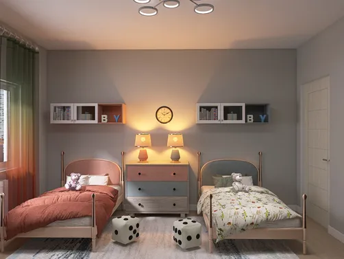 Charming Boy and Girl Room