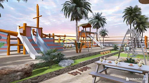 Children's Day at the Beach Playground