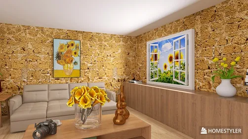 Girassóis na Sala