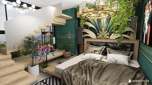 Quarto Verde Elegante