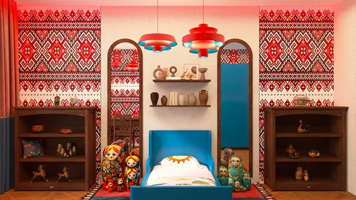 Museum worker's daughter's room))