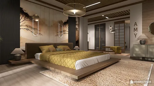 Elegant Japanese Bedroom