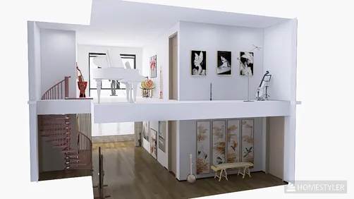 Two floor building with art only ❤︎