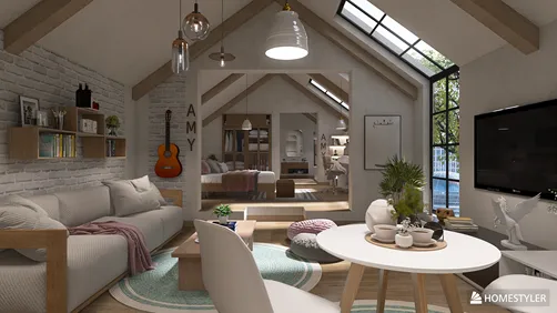 Charming Scandi Attic Studio for Rent