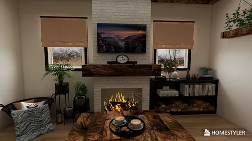 Cozy Rustic Living Space 